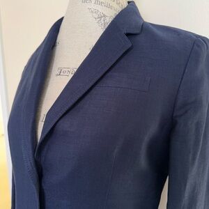 J. Crew Linen Navy Women's Blazer